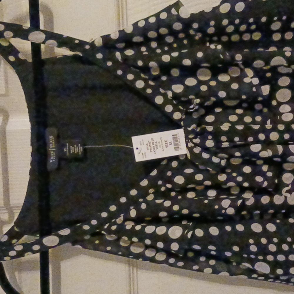 WHBM NWOT Black Tank Dress Top  XL